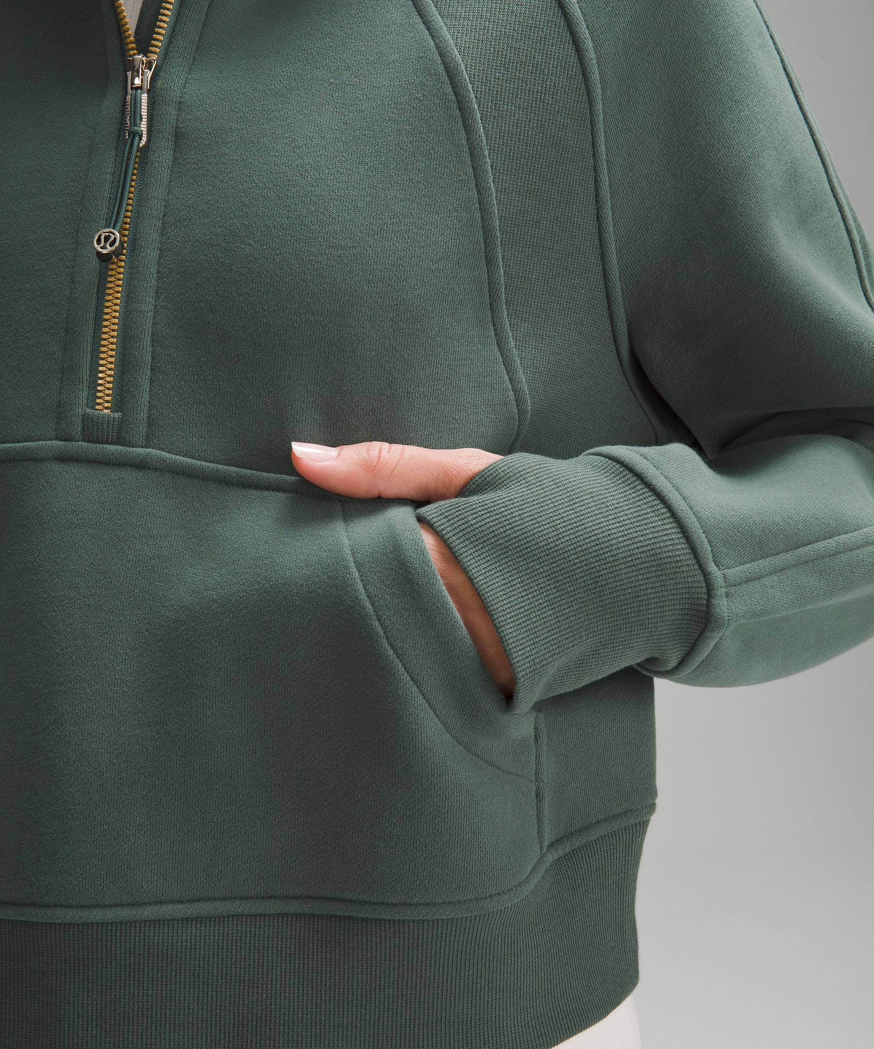 【Sobaq】ON Clover HD Zip-Up Scuba Oversized Half-Zip Hoodie | Parallel