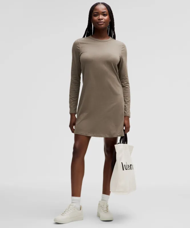 Classic-Fit Cotton-Blend Long-Sleeve Dress sold by Lululemon