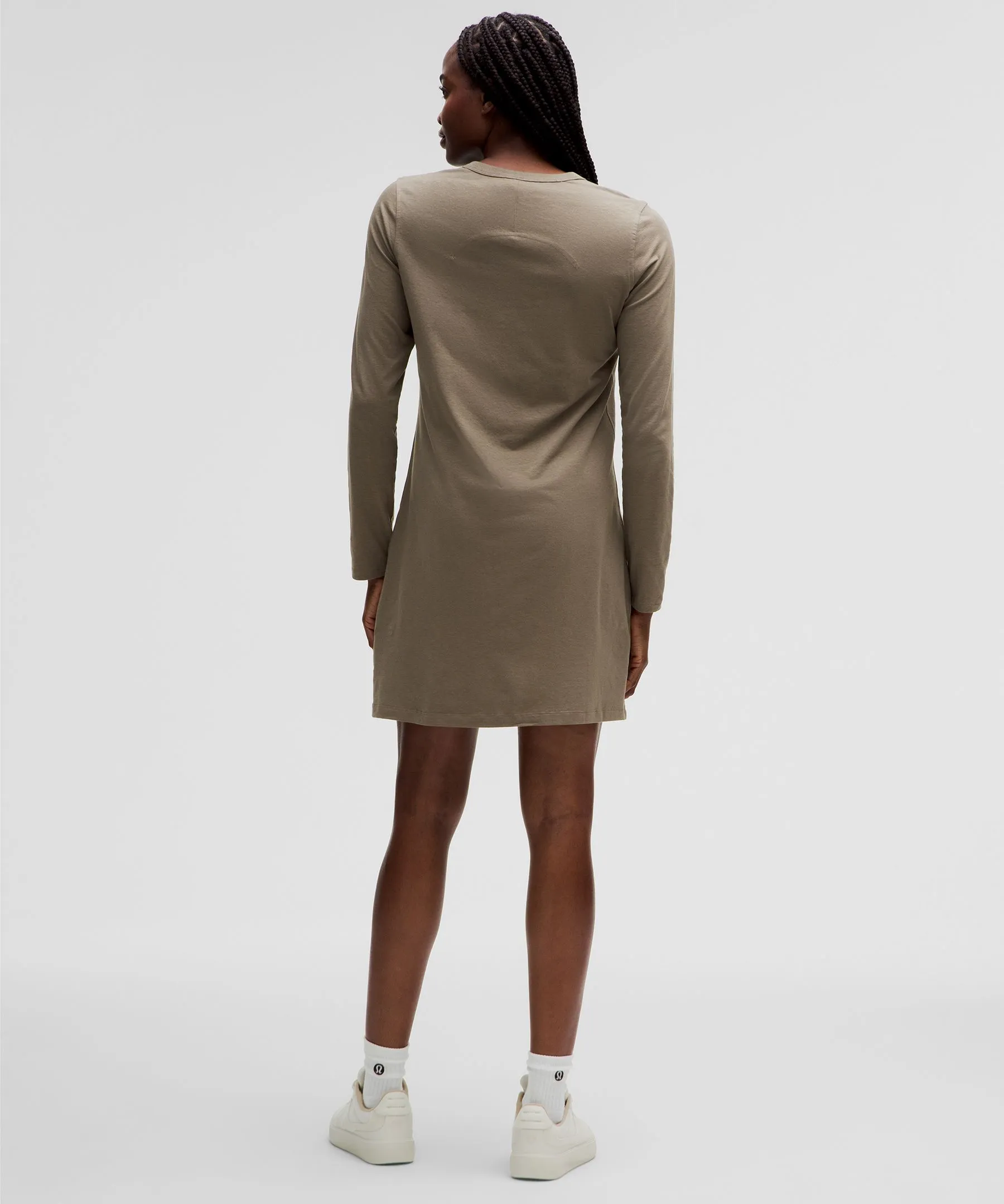 Classic-Fit Cotton-Blend Long-Sleeve Dress sold by Lululemon product image thumbnail 2