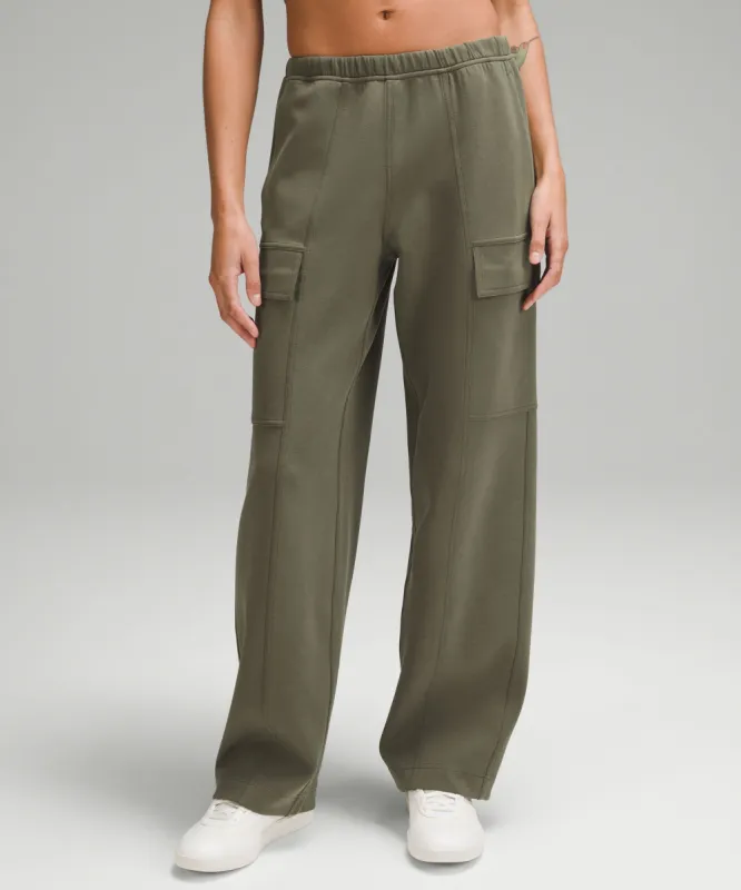 Cotton-Blend Double-Knit Mid-Rise Cargo Pant sold by Lululemon