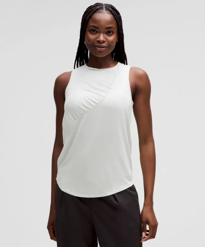 Silk-Blend Shirred Tank Top sold by Lululemon