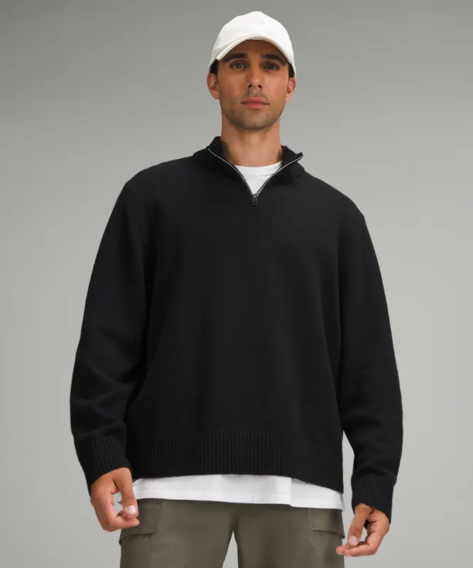 Relaxed-Fit Half-Zip Knit Sweater sold by Lululemon