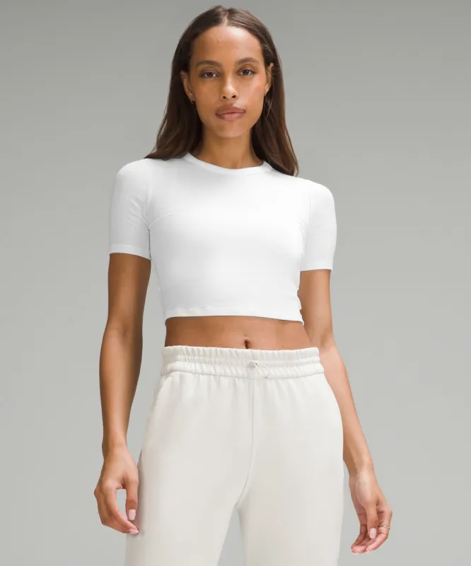 Hold Tight Straight Hem Cropped T-Shirt sold by Lululemon