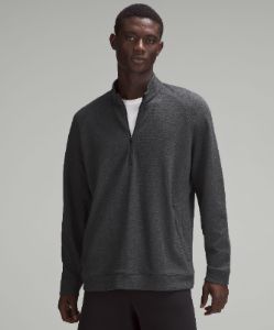 Textured Double-Knit Cotton Half Zip sold by Lululemon