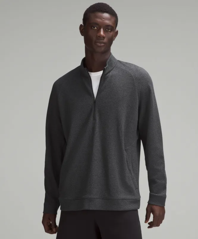 Textured Double-Knit Cotton Half Zip sold by Lululemon