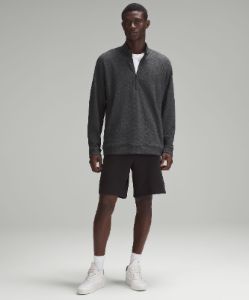 Textured Double-Knit Cotton Half Zip sold by Lululemon