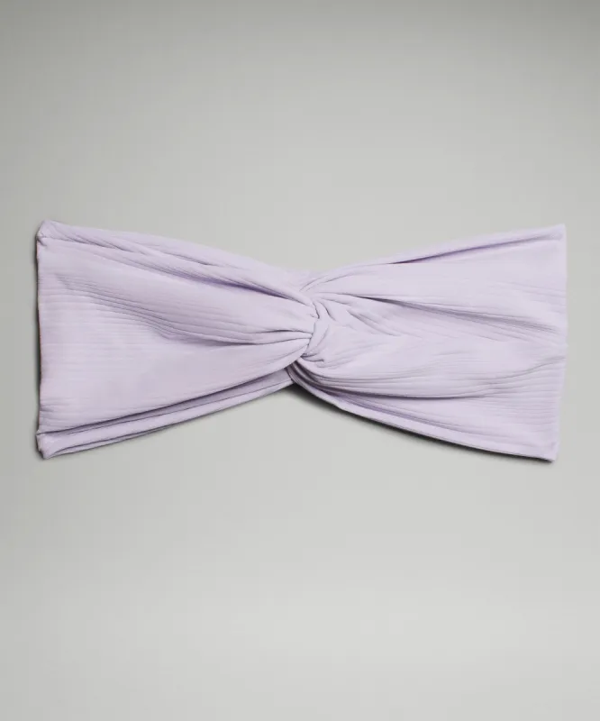 Women's Ribbed Nulu Twist-Front Headband sold by Lululemon
