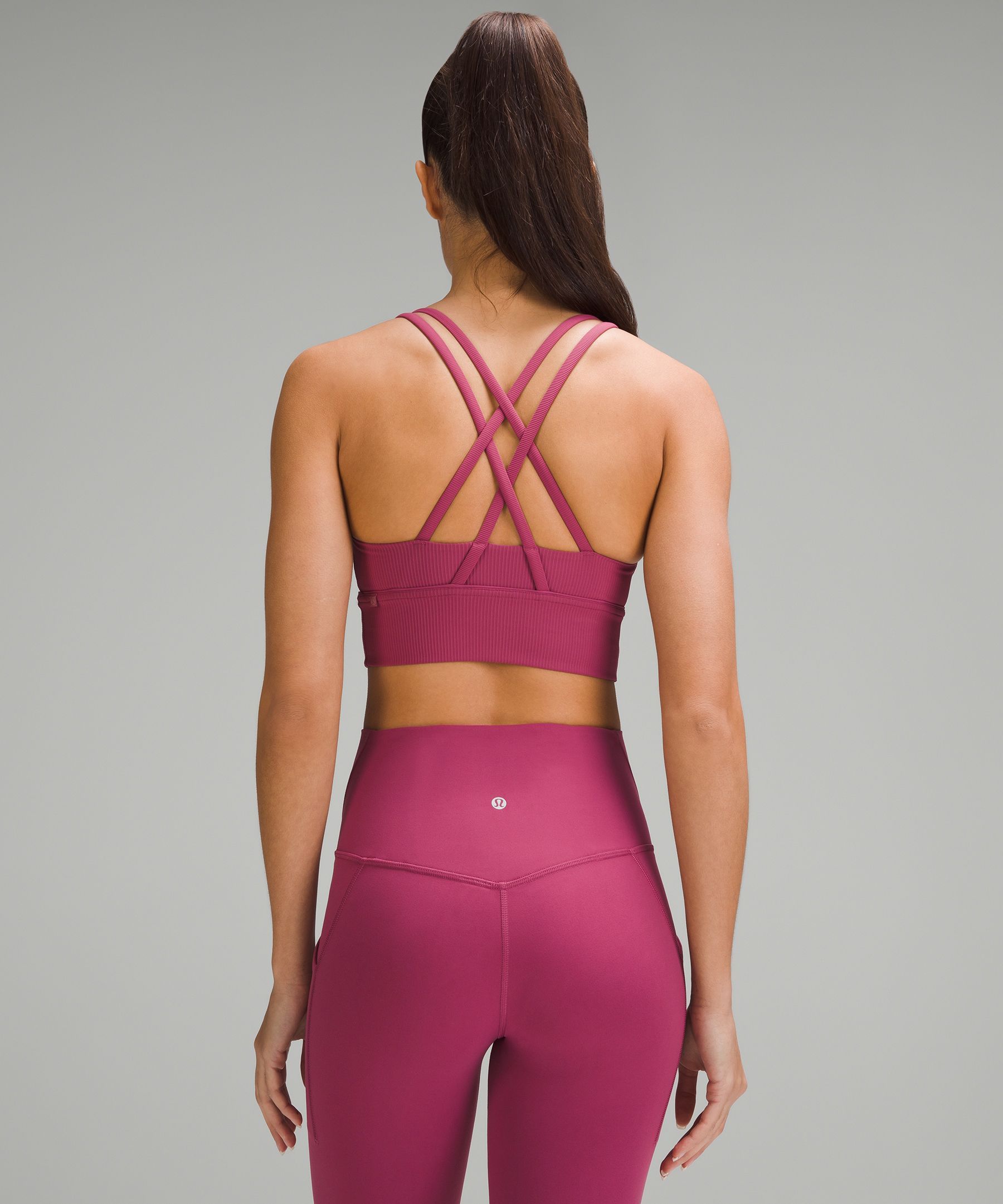 Energy Longline Bra Ribbed Luxtreme Medium Support, B-D Cups sold by Lululemon product image thumbnail 2