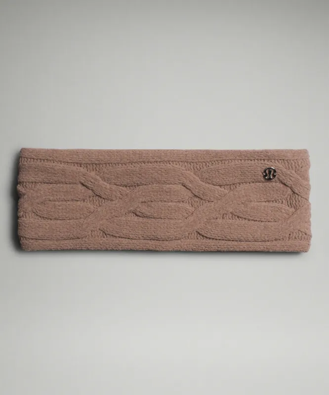 Women's Cable-Knit Fleece-Lined Ear Warmer sold by Lululemon