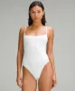 Wundermost Ultra-Soft Nulu Square-Neck Spaghetti-Strap Bodysuit sold by Lululemon