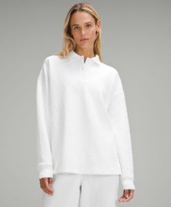 Textured Long-Sleeve Polo Shirt sold by Lululemon