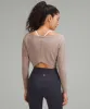 Cupro Boatneck Cropped Long-Sleeve Shirt sold by Lululemon