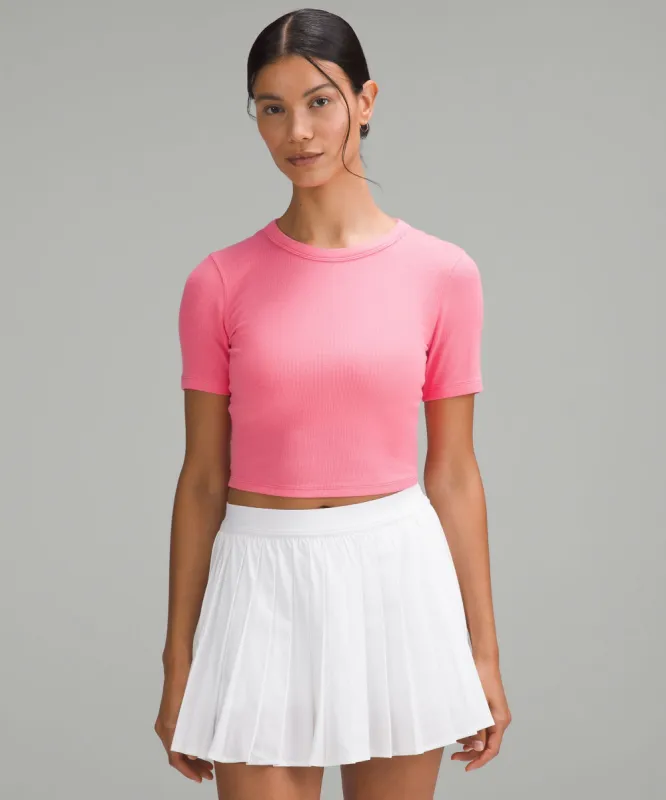 Hold Tight Straight Hem Cropped T-Shirt sold by Lululemon