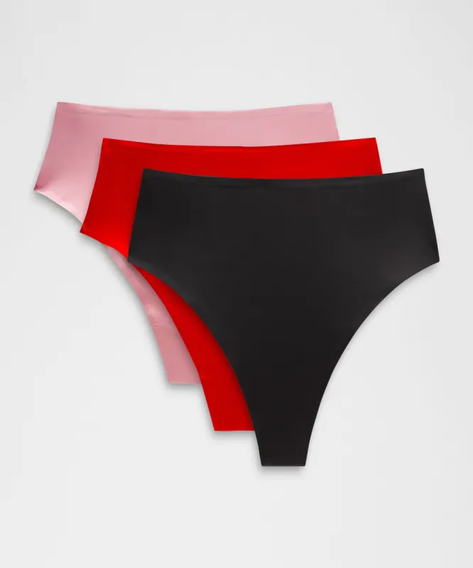 Wundermost Ultra-Soft Nulu High-Waist Thong Underwear 3 Pack *Holiday sold by Lululemon