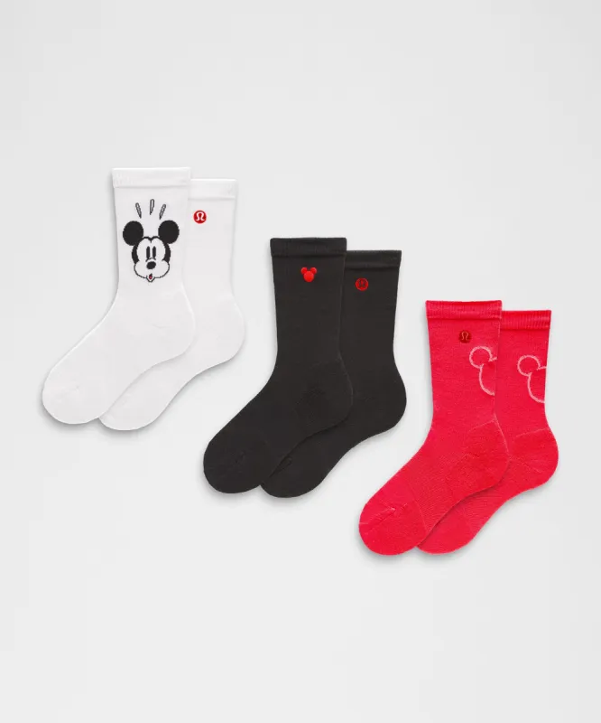 Disney x lululemon *Women's Daily Stride Comfort Crew Socks 3 Pack sold by Lululemon