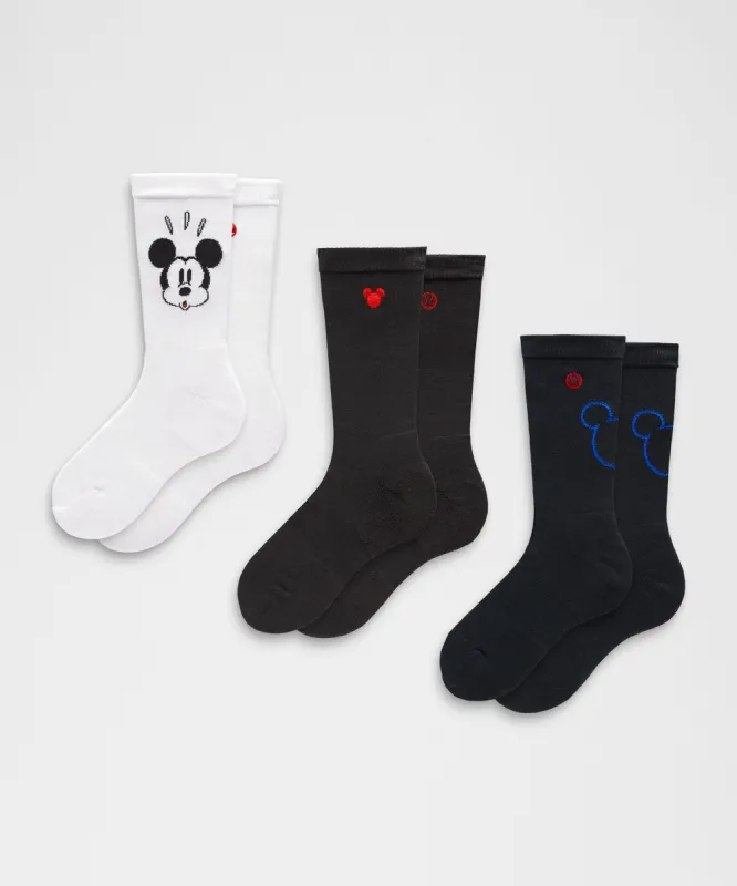 Disney x lululemon *Men's Daily Stride Comfort Crew Socks 3 Pack sold by Lululemon