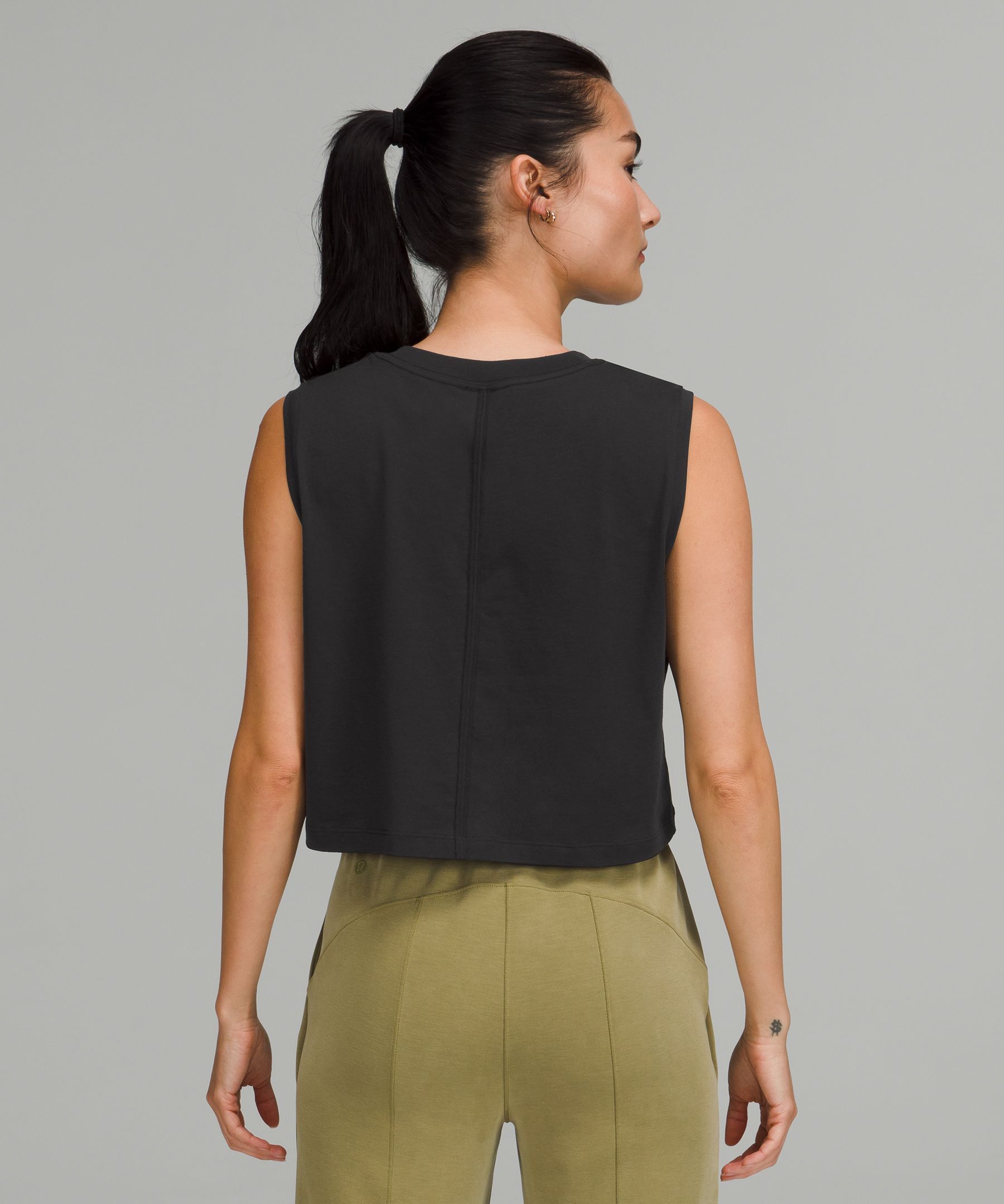 All Yours Cropped Cotton Tank Top sold by Lululemon product image thumbnail 3