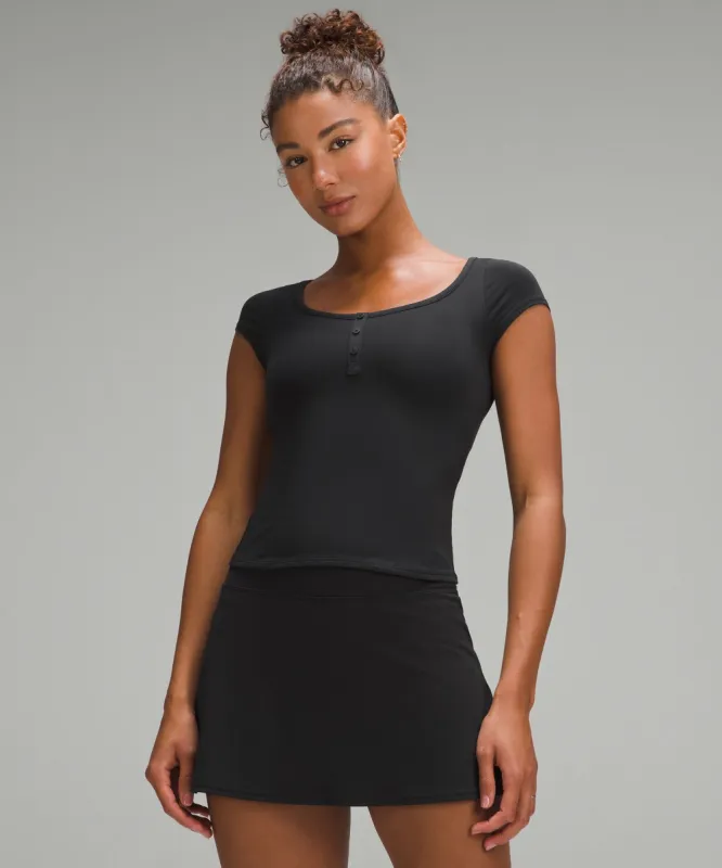 Cap-Sleeve Henley T-Shirt sold by Lululemon