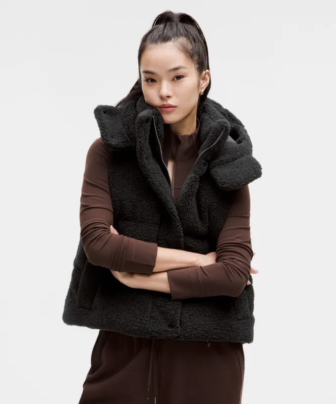 Wunder Puff Cropped Vest *Textured Fleece sold by Lululemon