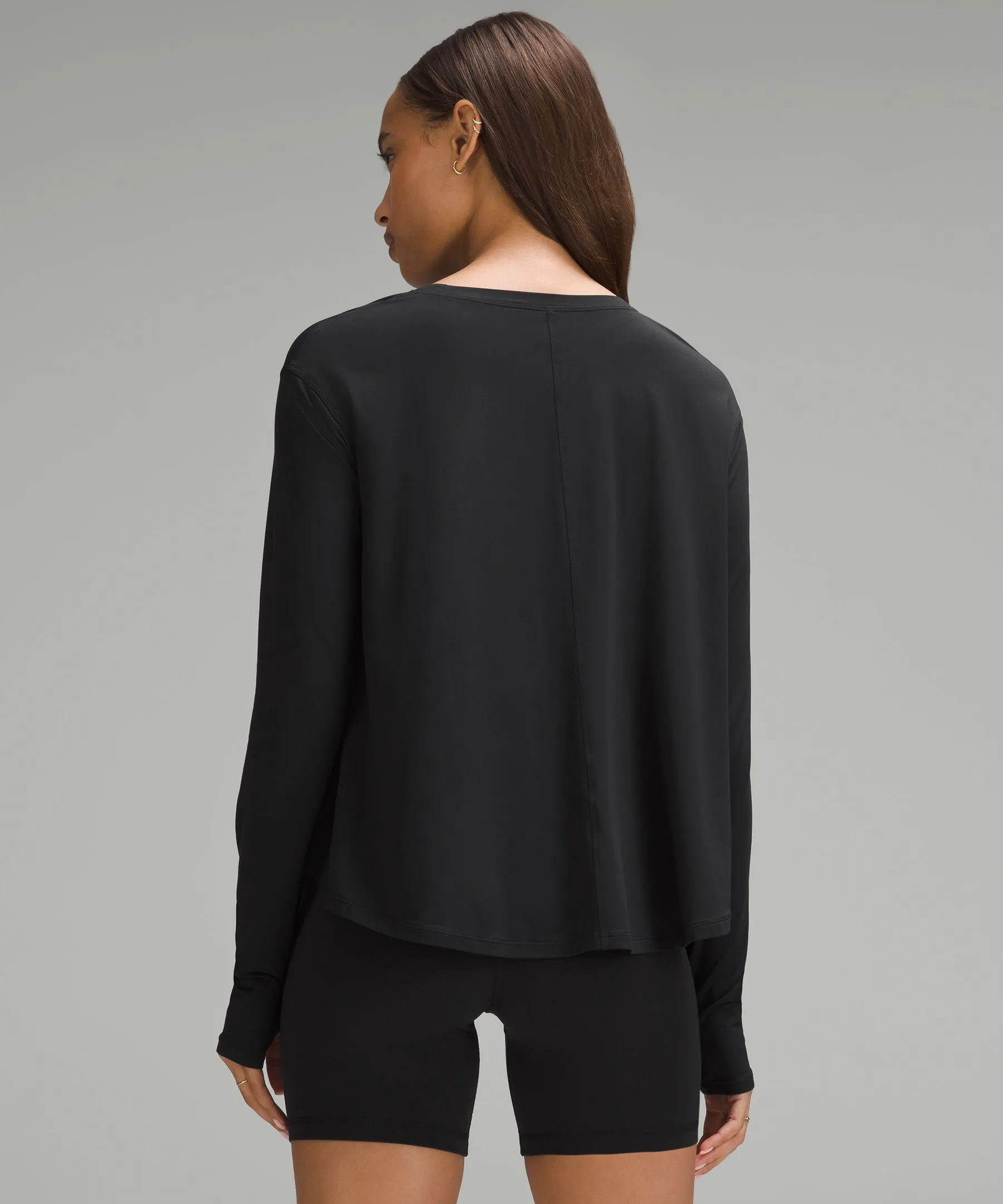 Modal Relaxed-Fit Lounge Long-Sleeve Shirt sold by Lululemon product image thumbnail 3