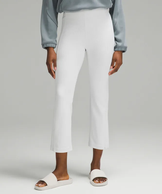 Ribbed Softstreme Zip-Leg High-Rise Cropped Pant 25" sold by Lululemon