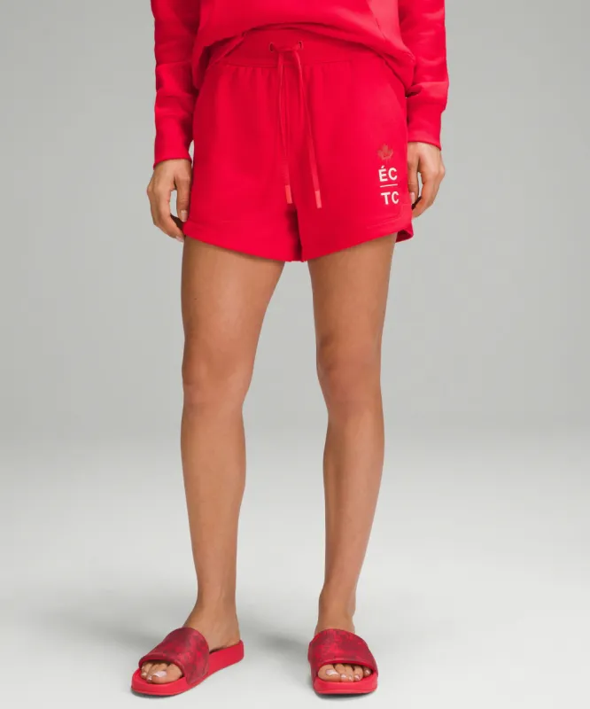 Team Canada Relaxed-Fit High-Rise Fleece Short 4" *COC Logo sold by Lululemon