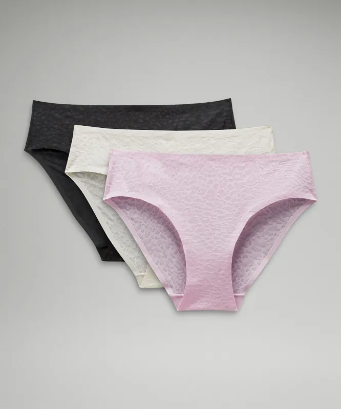 InvisiWear Mid-Rise Bikini Underwear Performance Lace *3 Pack sold by Lululemon