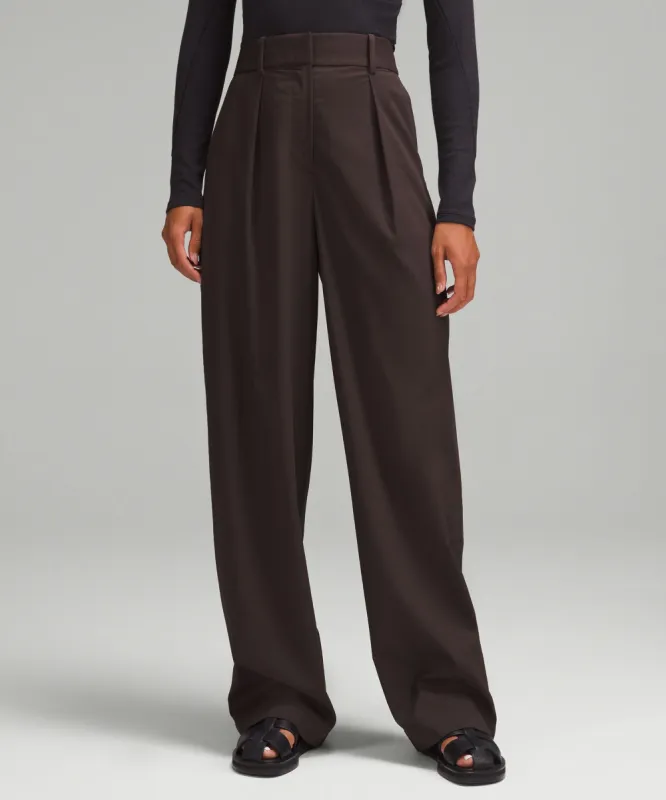 Modal-Blend Pleated High-Rise Trouser *Short sold by Lululemon