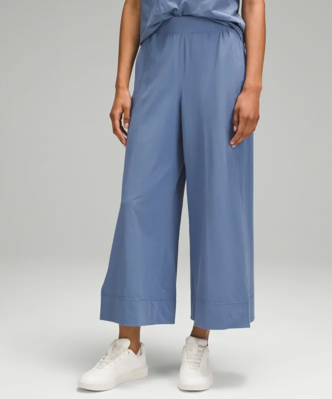 Stretch Woven High-Rise Wide-Leg Cropped Pant sold by Lululemon