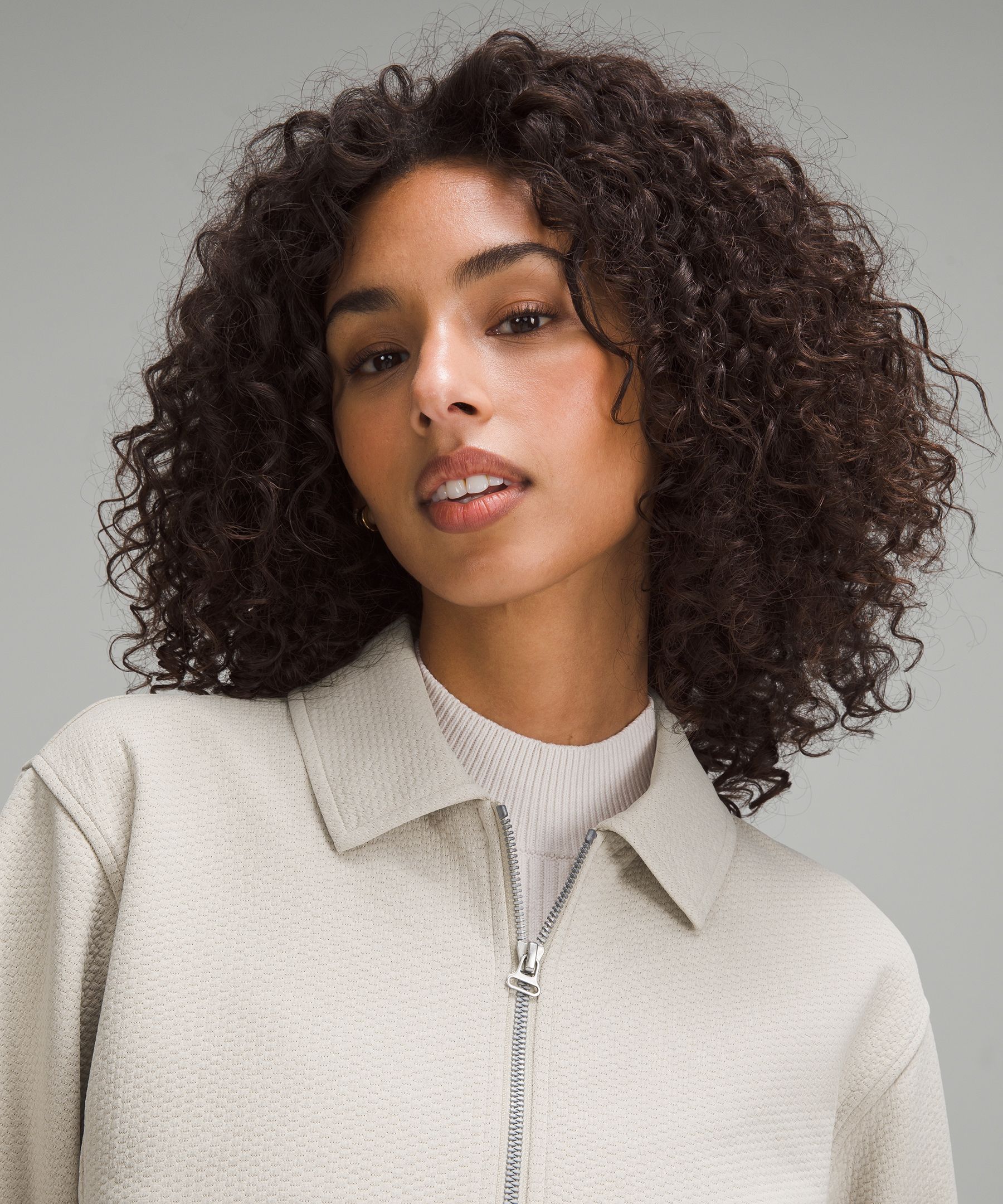 Bubble-Knit Zip Up | Parallel
