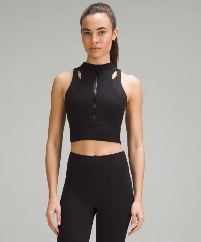 Nulux Cropped Half-Zip Track Tank Top sold by Lululemon