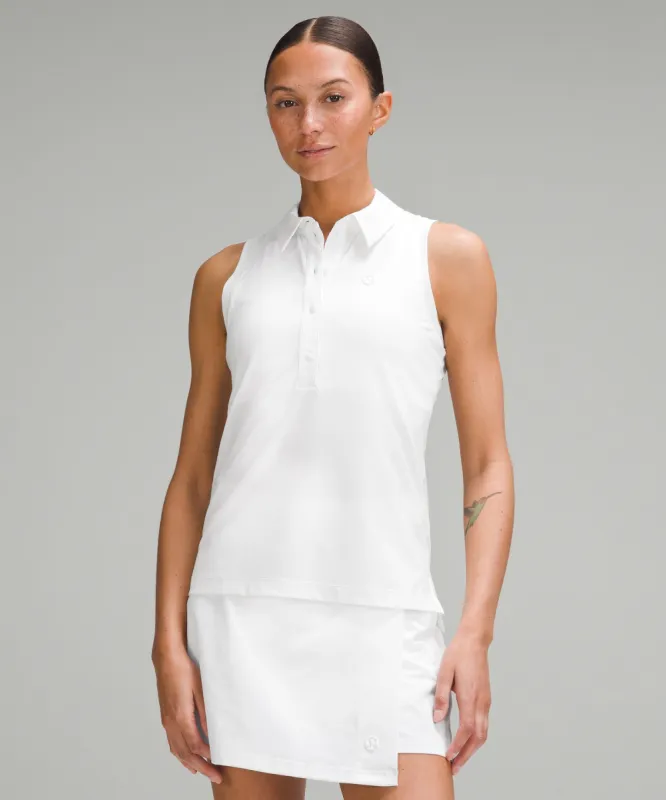 Quick Dry Sleeveless Polo Shirt *Straight Hem sold by Lululemon