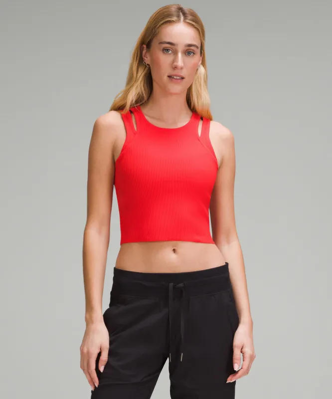 Cut-Out Knit Tank Top sold by Lululemon