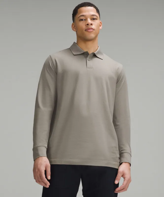 Classic-Fit Pique Long-Sleeve Polo Shirt made by Lululemon