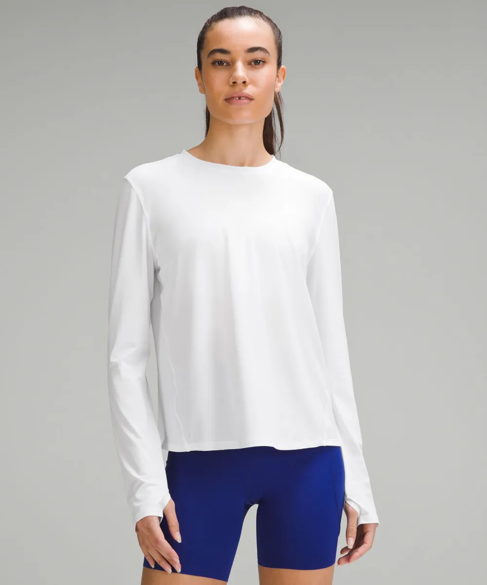 Mesh Panelled Running Long-Sleeve Shirt sold by Lululemon