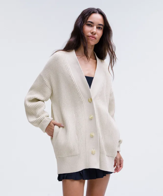Knit Button-Front Cardigan sold by Lululemon