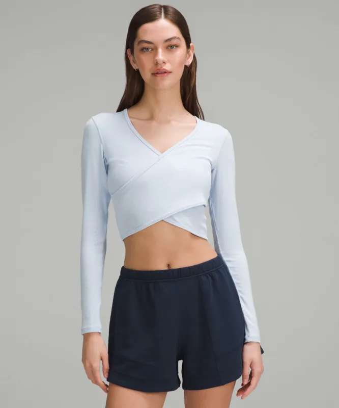 Wrap-Front Ribbed Long-Sleeve Top sold by Lululemon