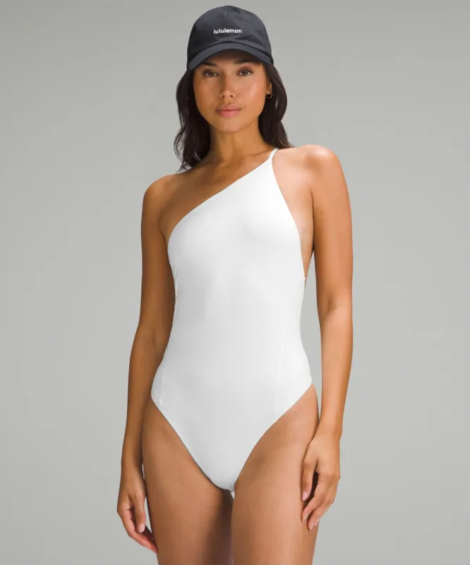 Wundermost Ultra-Soft Nulu One-Shoulder Spaghetti-Strap Bodysuit sold by Lululemon