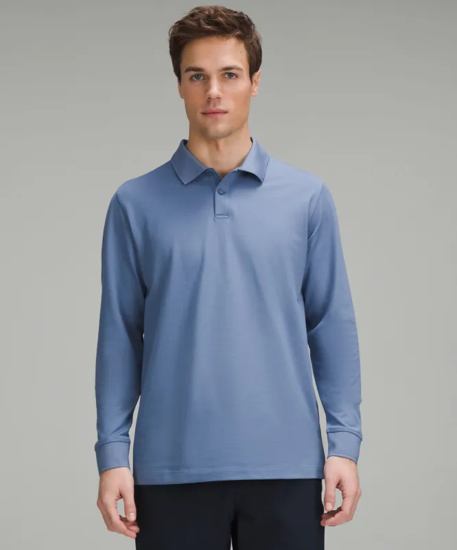 Classic-Fit Pique Long-Sleeve Polo Shirt made by Lululemon