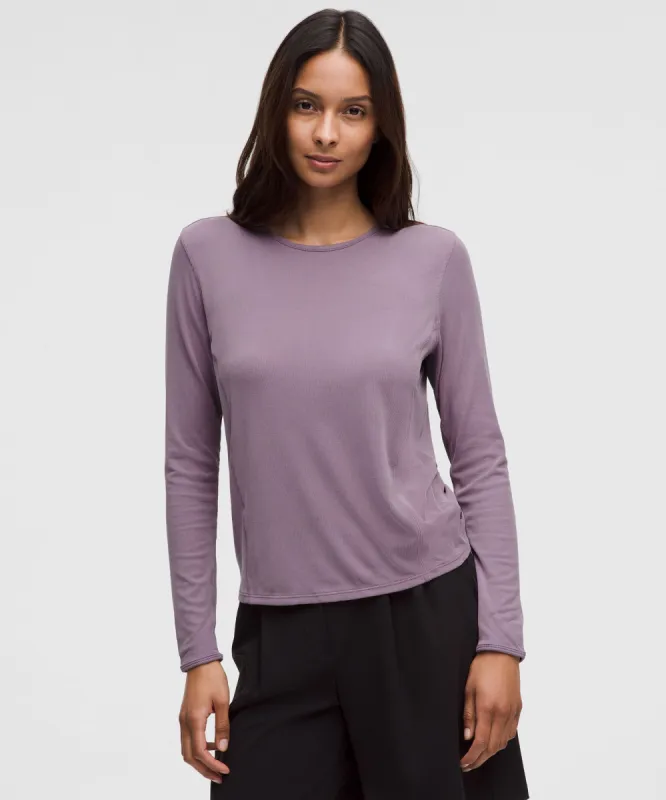 Twist-Back Soft Ribbed Long-Sleeve Top sold by Lululemon