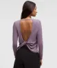 Twist-Back Soft Ribbed Long-Sleeve Top sold by Lululemon