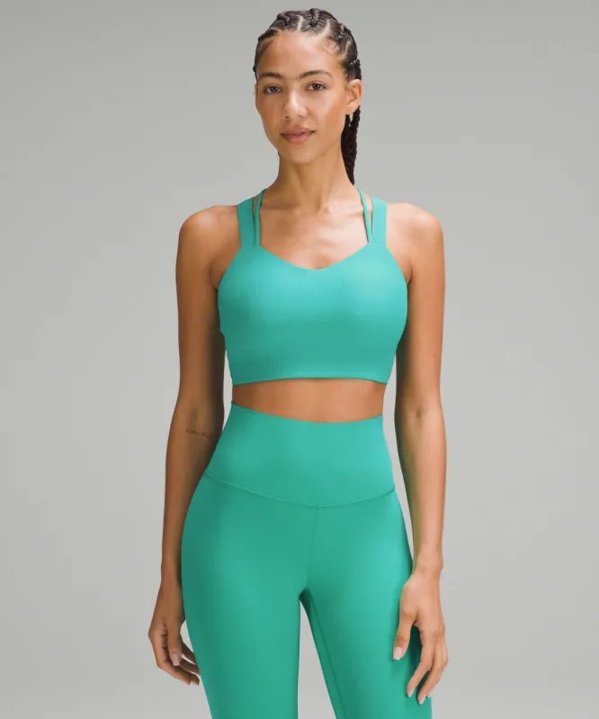 Like a Cloud Longline Ribbed Bra *Light Support, D/DD Cups sold by Lululemon