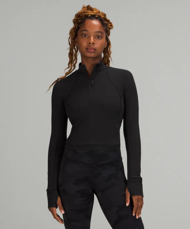 It's Rulu Run Cropped Half Zip sold by Lululemon