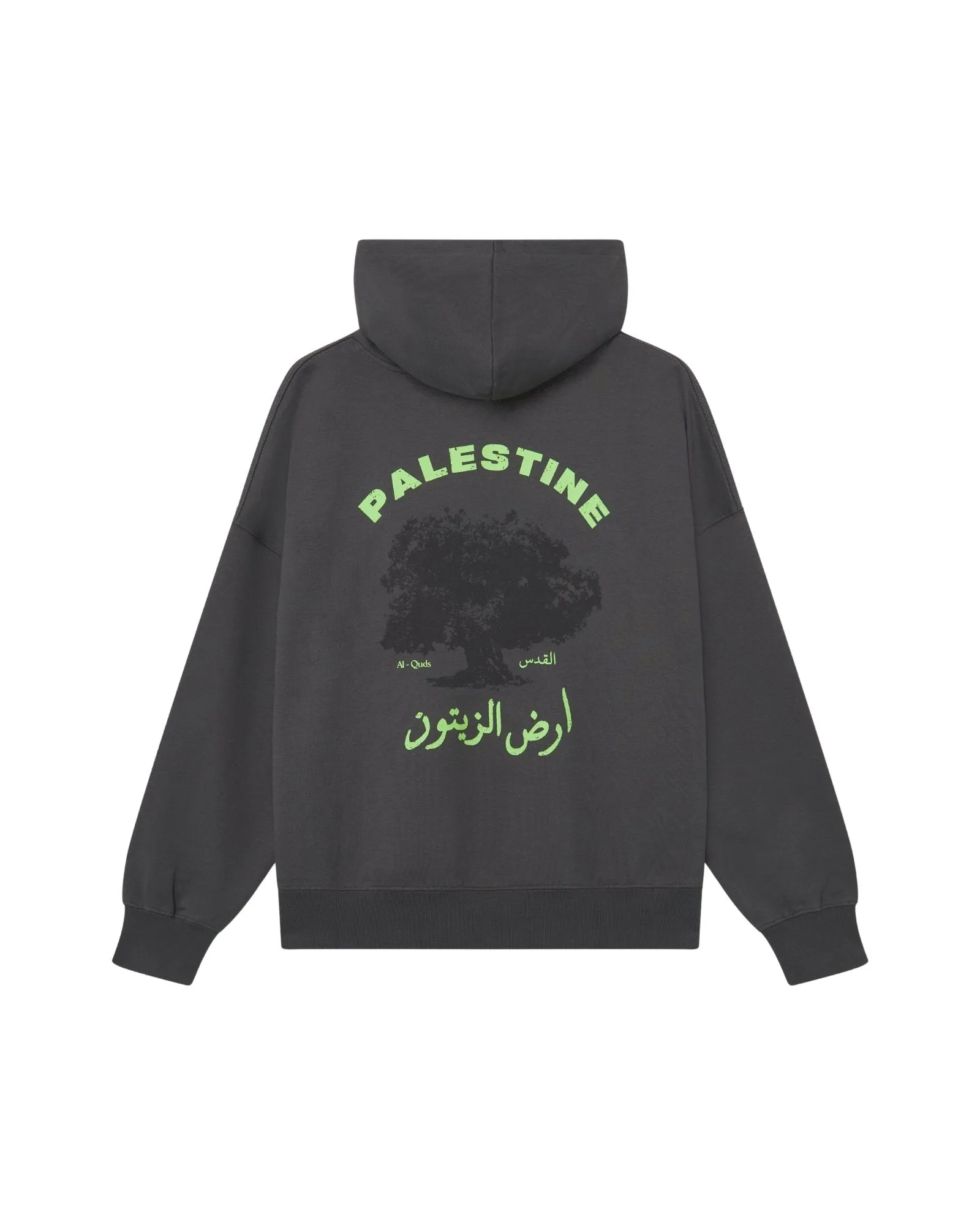 Land of Olives Hoodie Charcoal sold by PaliRoots