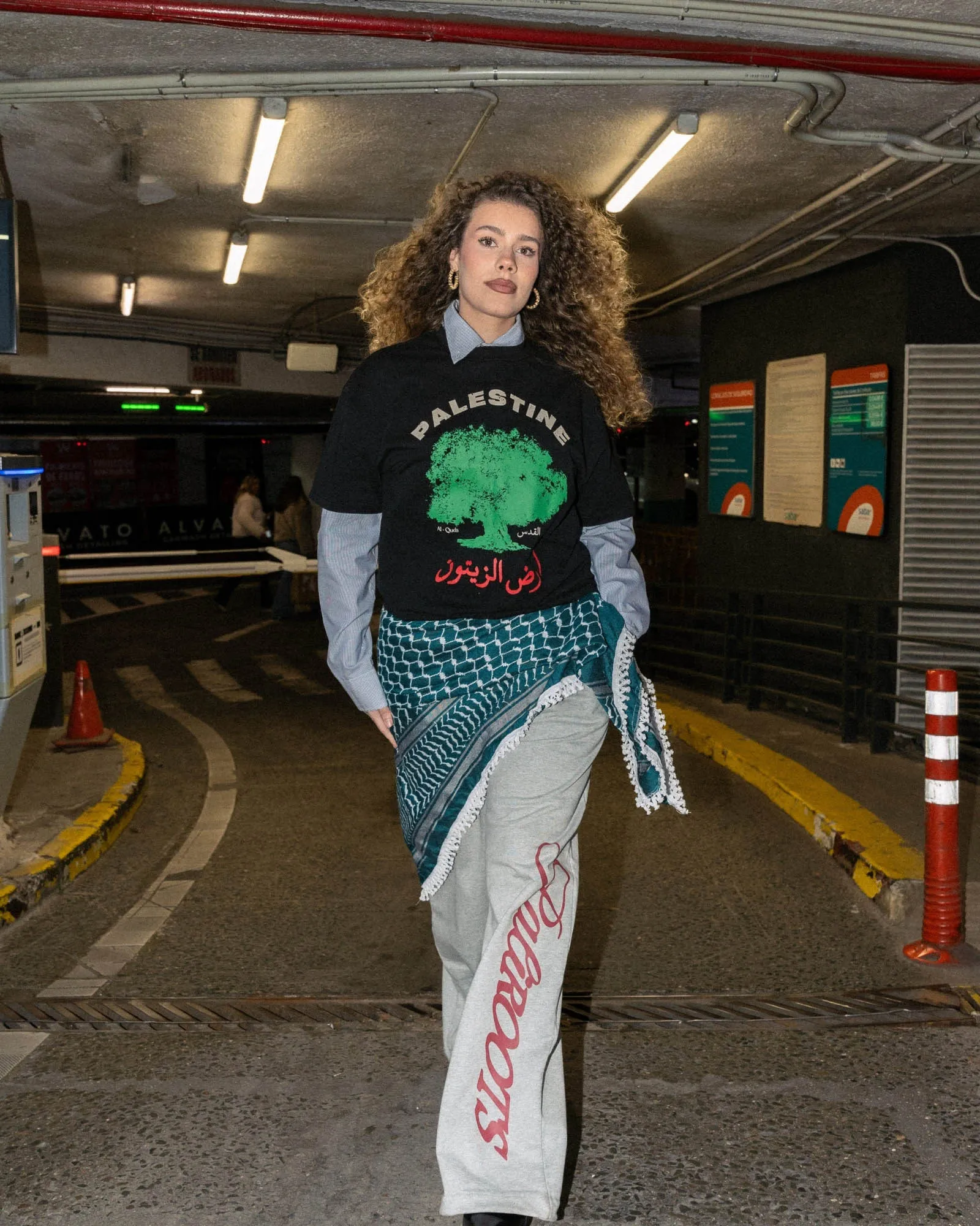 Land of Olives Tee Black sold by PaliRoots product image thumbnail 4