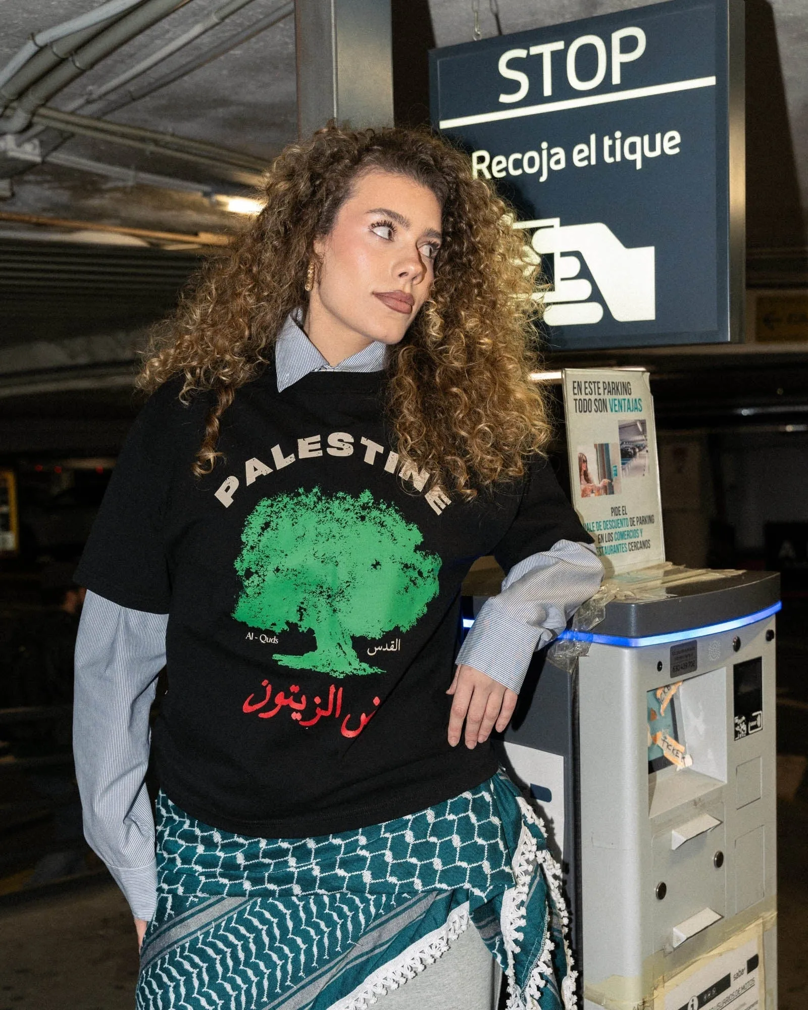 Land of Olives Tee Black sold by PaliRoots product image thumbnail 2