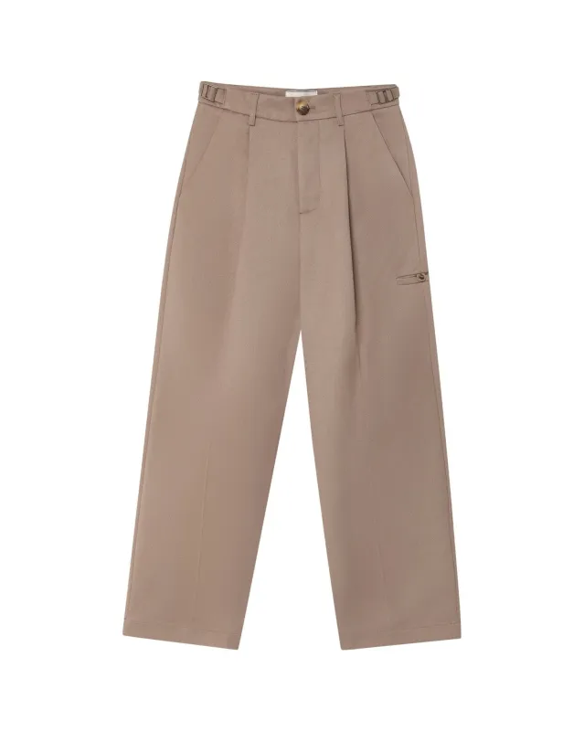 Tailored Wide Leg Trouser Sand made by PaliRoots