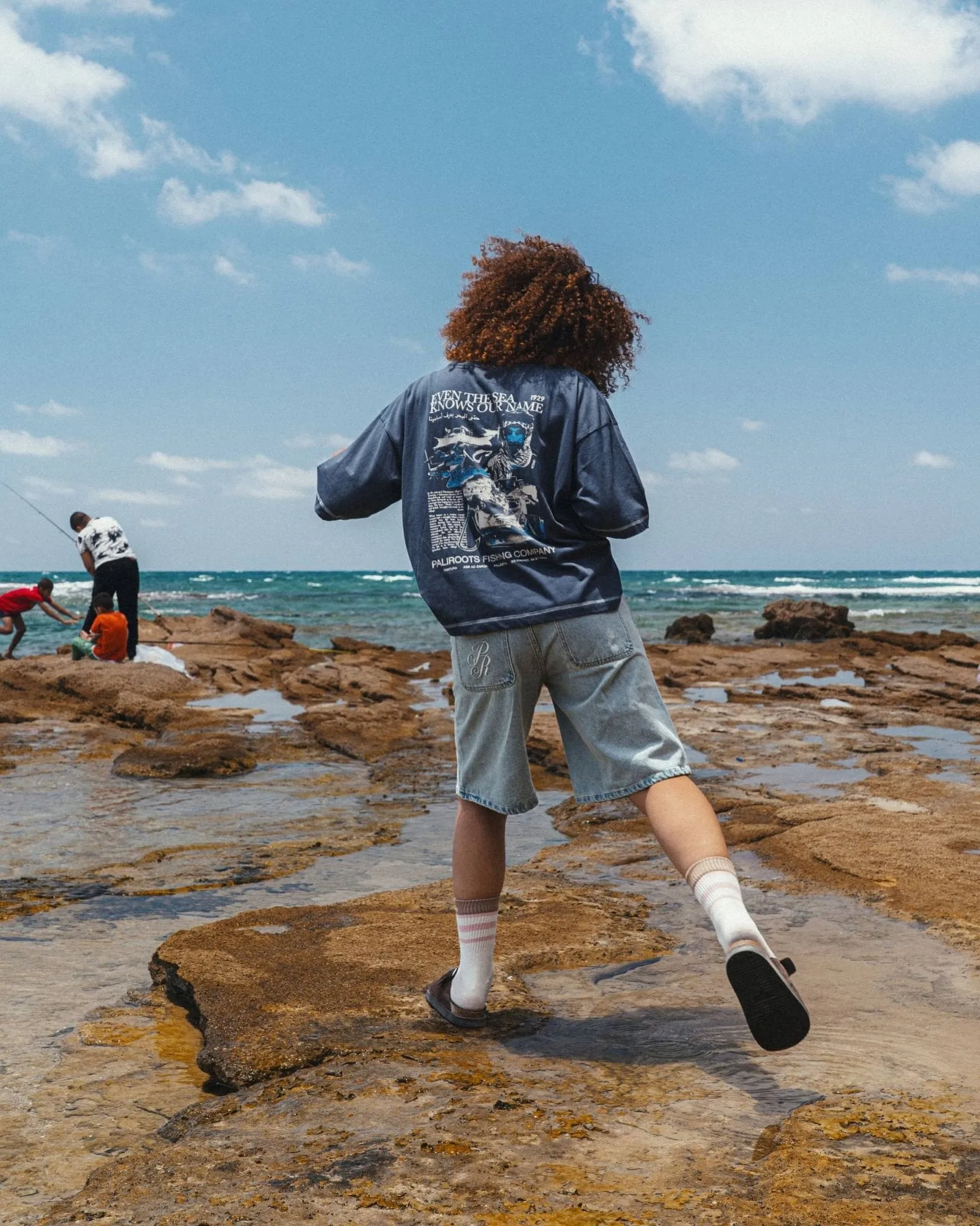 Lost Fisherman Tee Navy sold by PaliRoots product image thumbnail 4