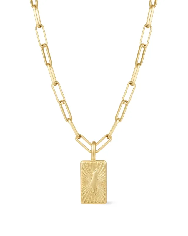 Ray of Palestine Necklace Gold made by PaliRoots