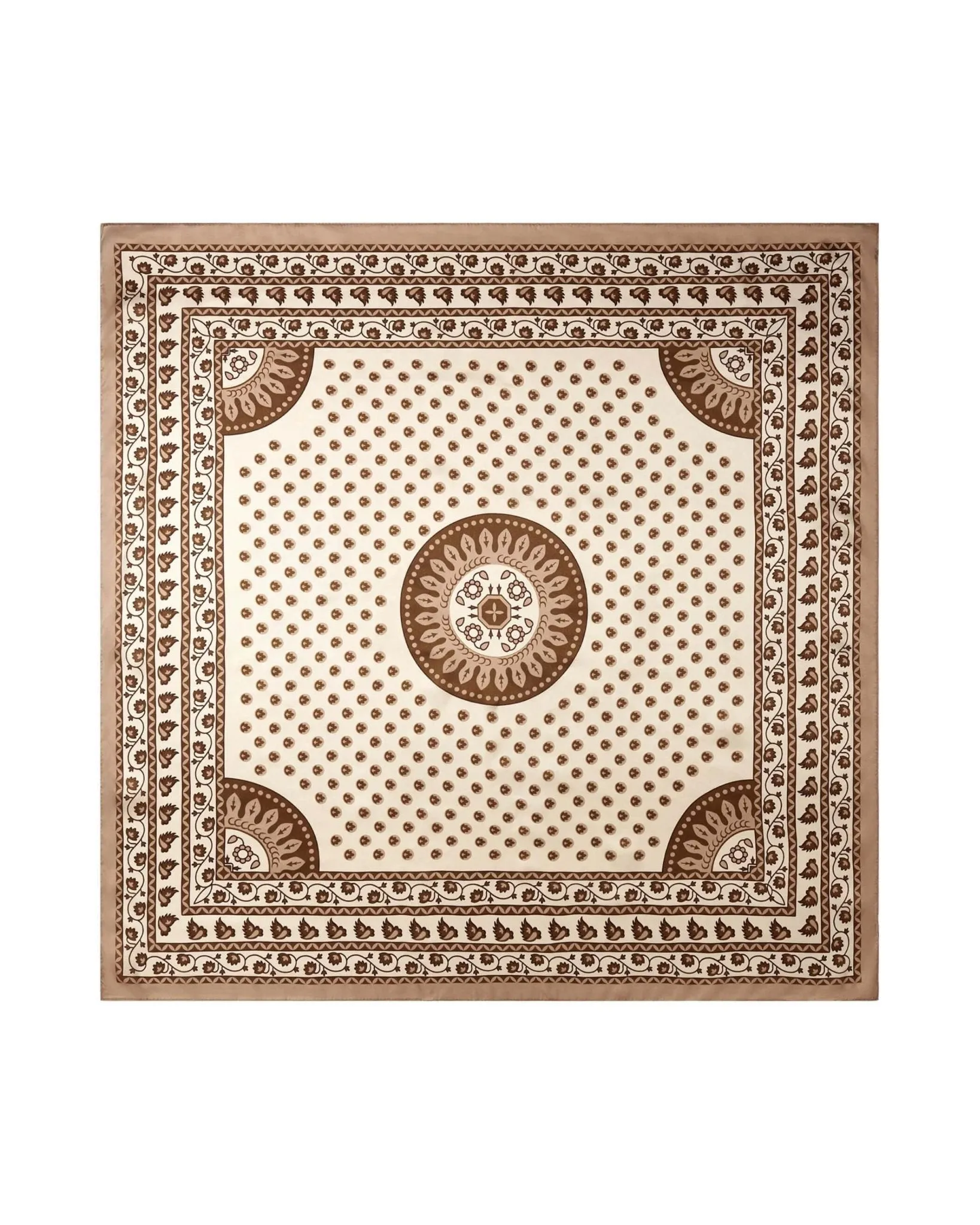 Asba Silk Bandana Brown sold by PaliRoots